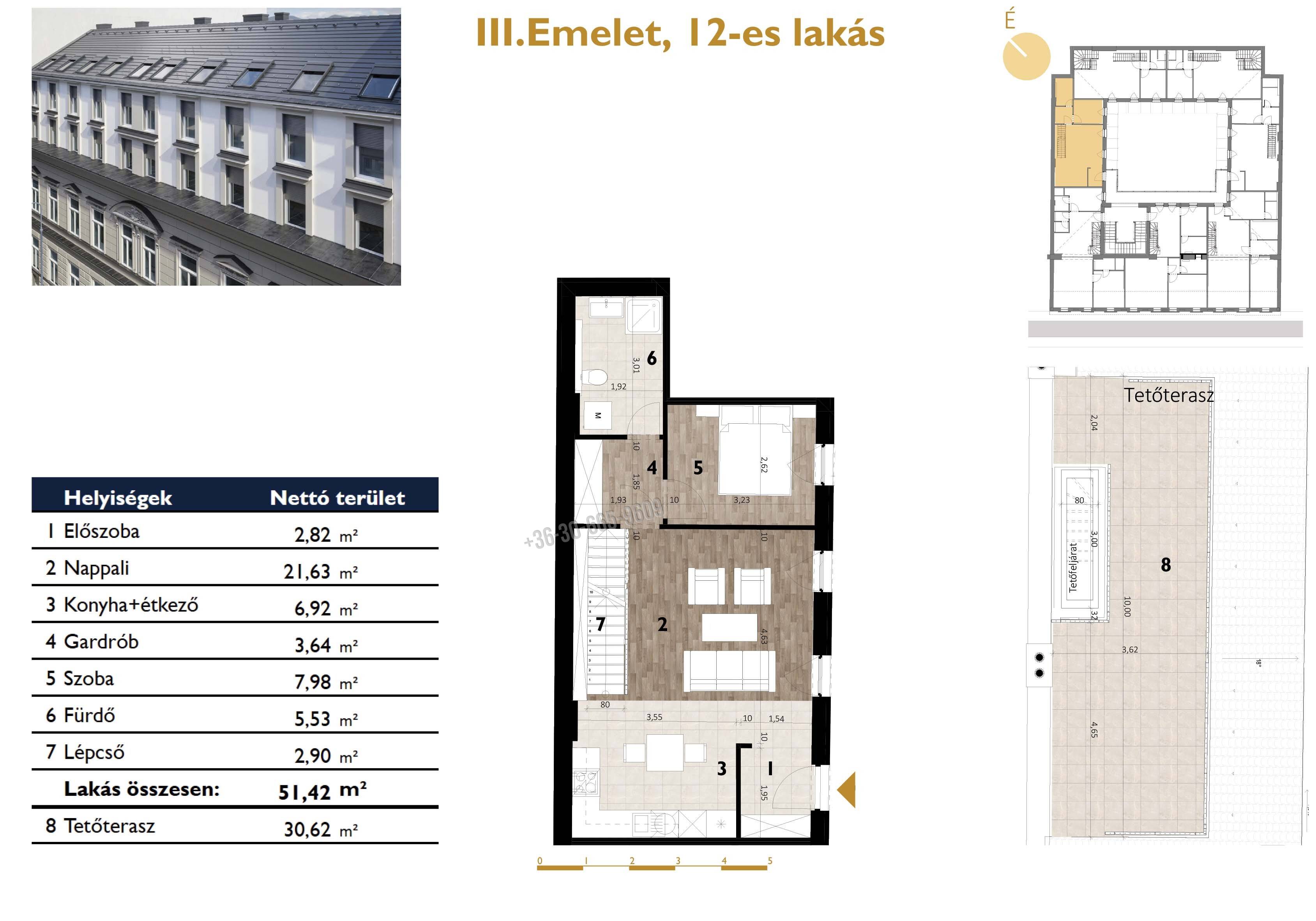 Eladó Társasházi lakás, Budapest VII. kerület, Erzsébetváros (Nagykörúton kívül), 52nm, 139900000 Ft