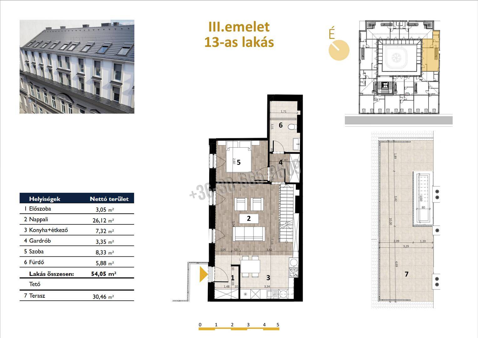 Eladó Társasházi lakás, Budapest VII. kerület, Erzsébetváros (Nagykörúton kívül), 54nm, 145300000 Ft