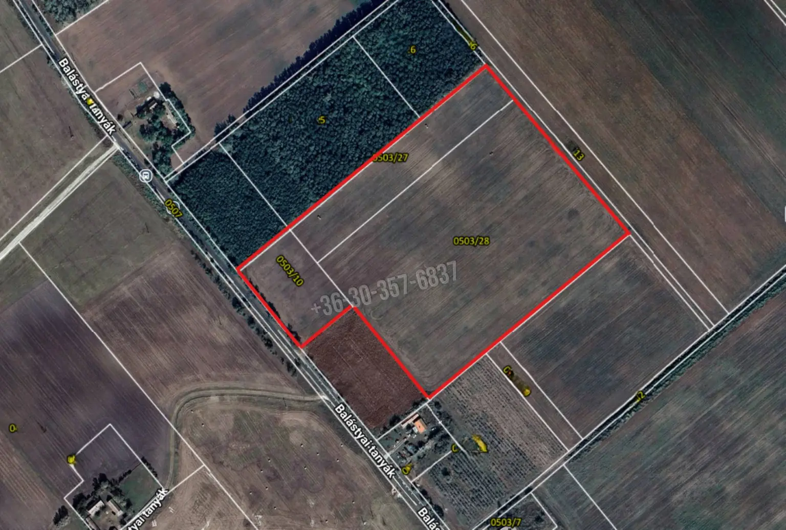 Eladó Külterületi telek, Balástya, Balástyai tanyák, 0nm, 9900000 Ft