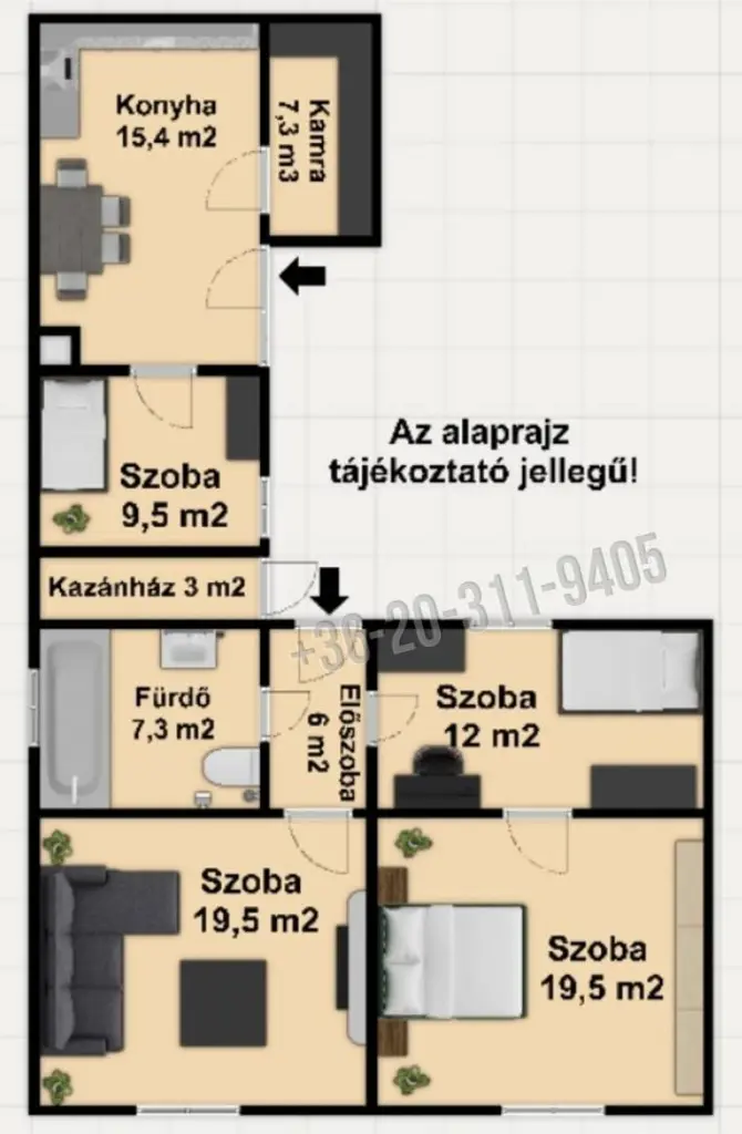 Eladó Családi ház, Szatymaz, József Attila utca, 100nm, 40000000 Ft