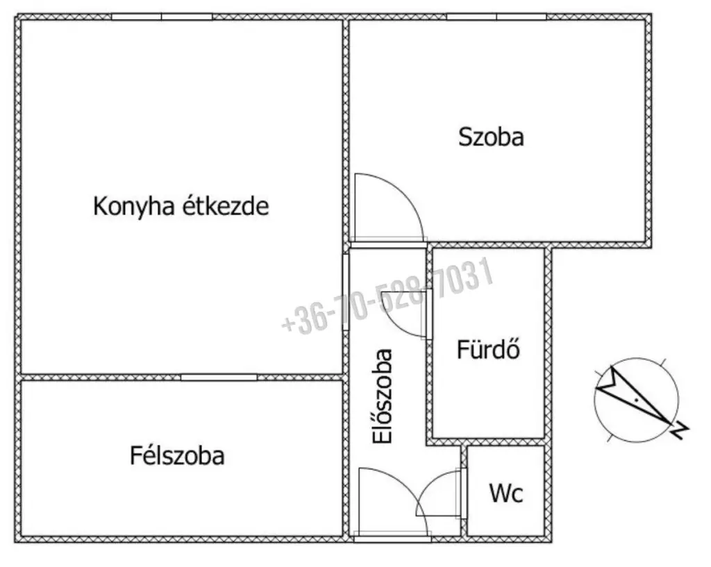 Eladó Társasházi lakás, Tatabánya, Újváros, Piac tér, 43nm, 34990000 Ft