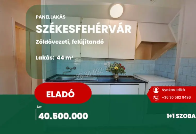 Eladó Panellakás, Székesfehérvár, Királykút, 44nm, 39900000 Ft