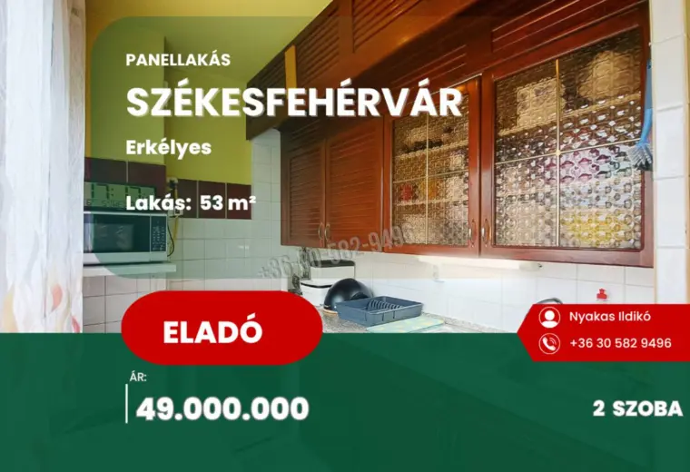 Eladó Panellakás, Székesfehérvár, Nincs megadva, Seregélyesi út, 53nm, 49000000 Ft
