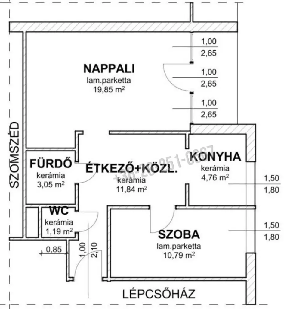 Eladó Társasházi lakás, Mohács, Nincs megadva, Ete János utca, 54nm, 36000000 Ft