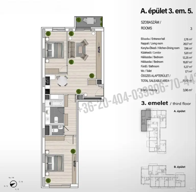 Eladó Társasházi lakás, Budapest XIII. kerület, Angyalföld, 65nm, 114263000 Ft