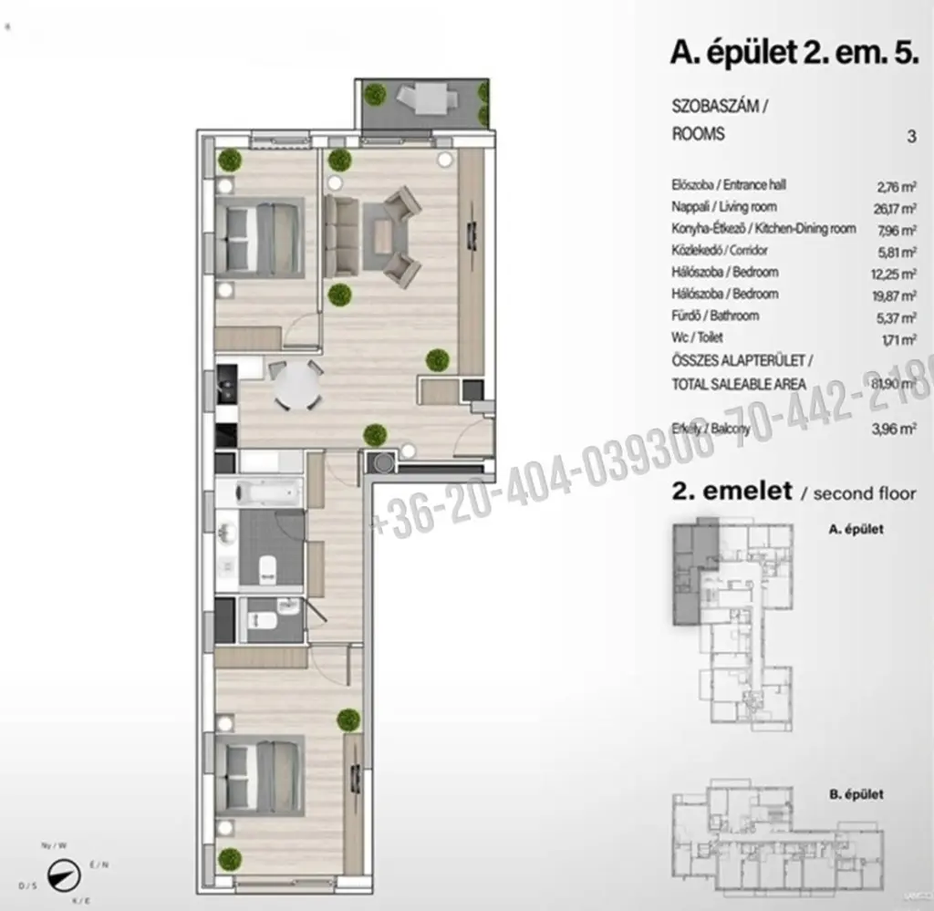 Eladó Társasházi lakás, Budapest XIII. kerület, Angyalföld, 82nm, 113130000 Ft