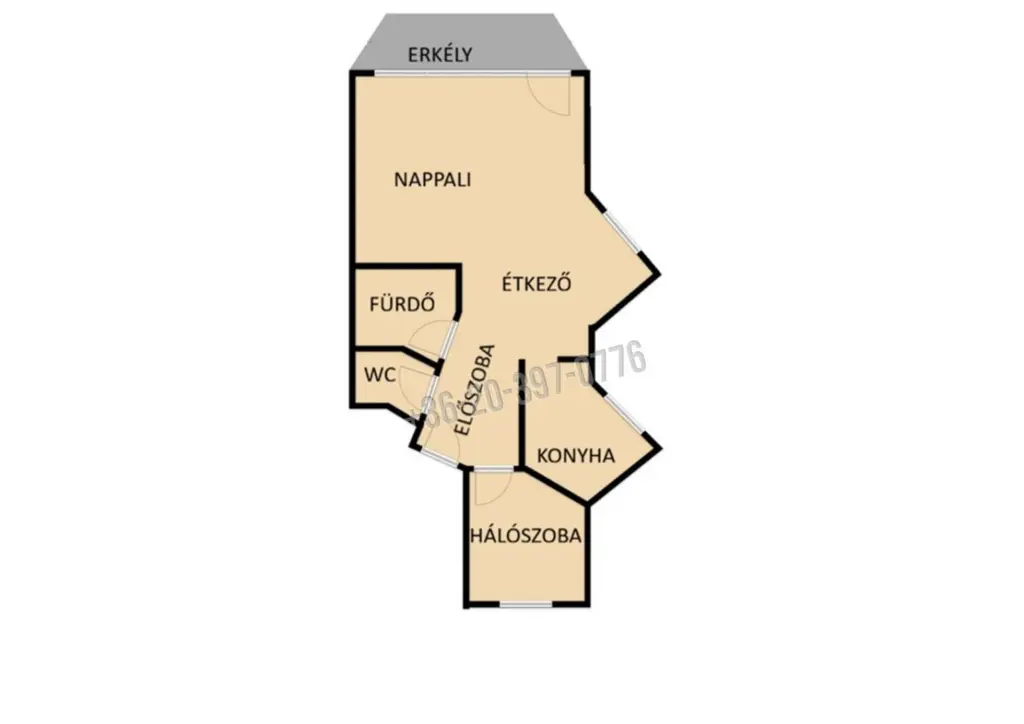Eladó Társasházi lakás, Győr, Révfalu, Dózsa György rakpart, 64nm, 110000000 Ft