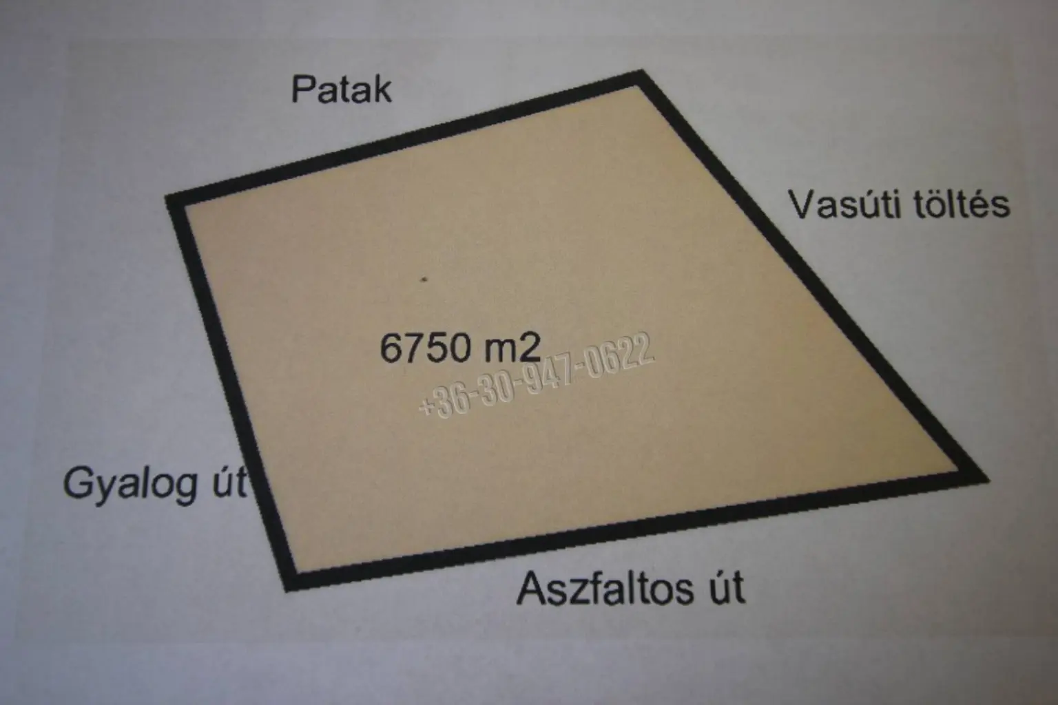 Eladó Építési telek, Ágfalva, 6750nm, 15000000 Ft