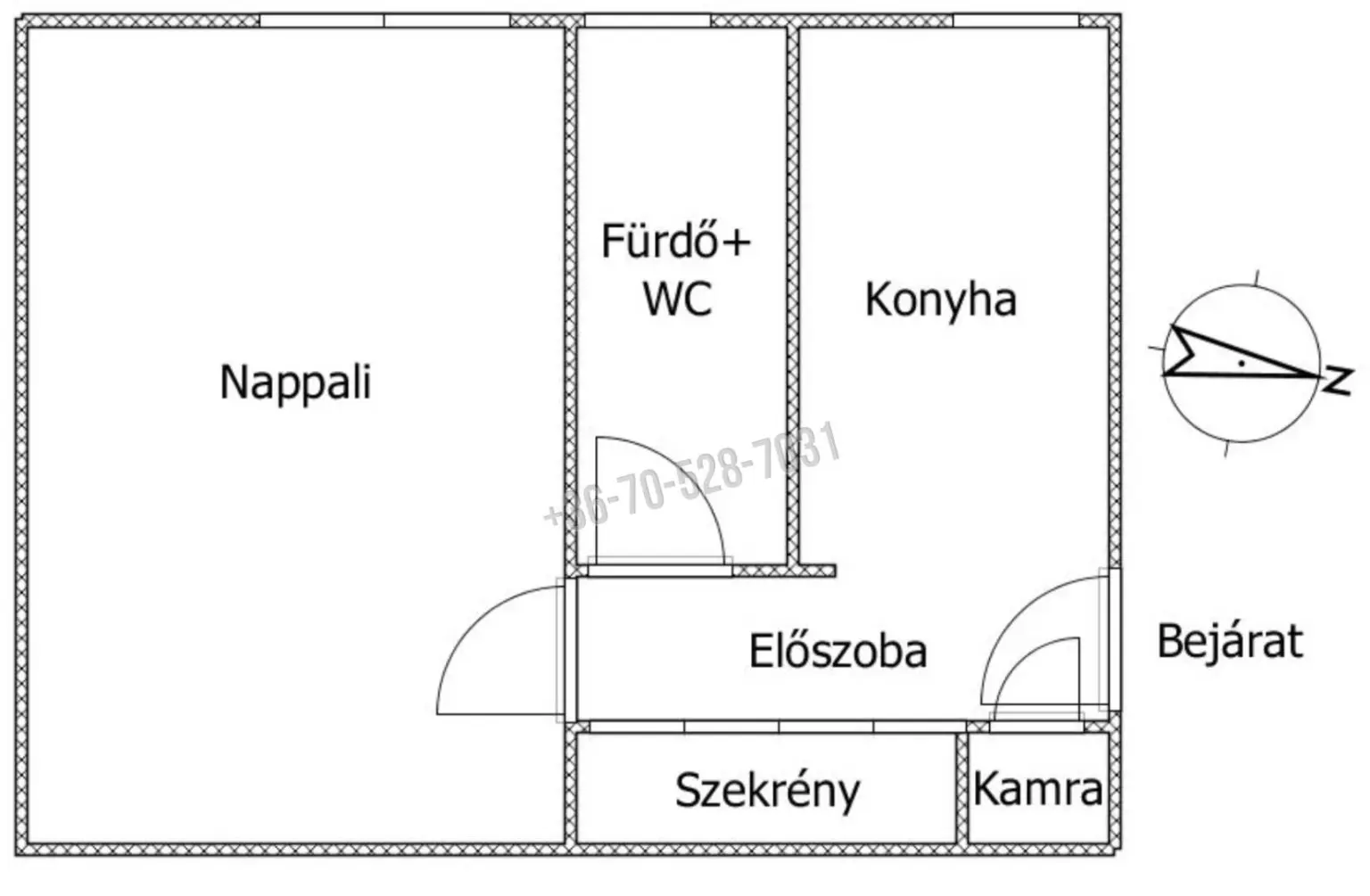Eladó Társasházi lakás, Tatabánya, Újváros, Mártírok útja, 37nm, 28900000 Ft
