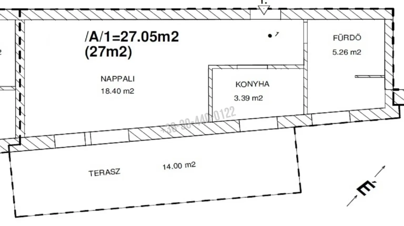 Eladó Társasházi lakás, Hajdúszoboszló, Kertváros, 27nm, 39900000 Ft
