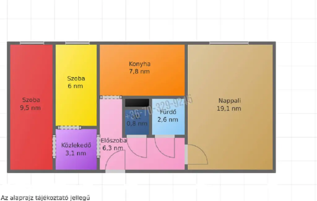 Eladó Társasházi lakás, Salgótarján, Beszterce lakótelep, Medves körút, 54nm, 24390000 Ft