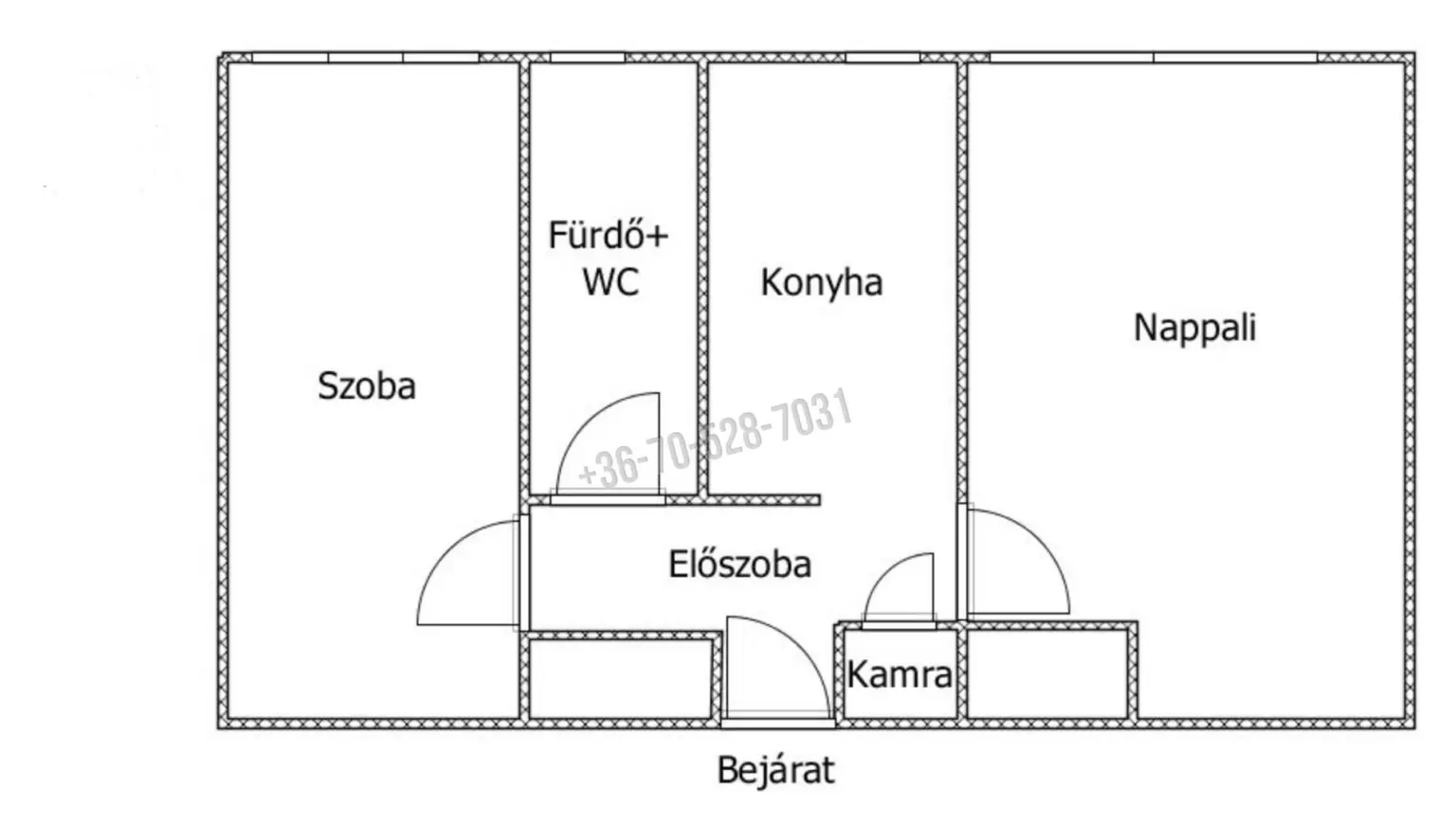 Eladó Társasházi lakás, Tatabánya, Újváros, Köztársaság útja, 50nm, 33900000 Ft