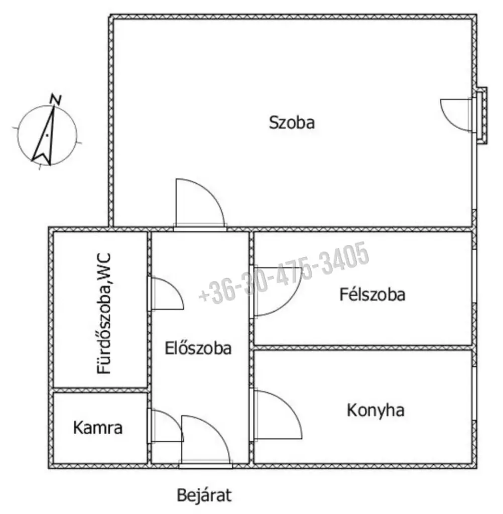 Eladó Társasházi lakás, Tatabánya, Újváros, Béla király körút, 43nm, 35900000 Ft