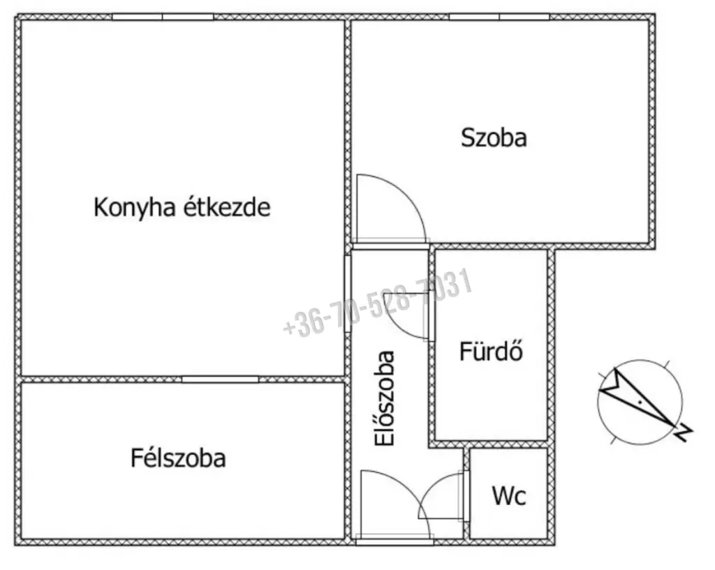 Kiadó Társasházi lakás, Tatabánya, Újváros, Piac tér, 43nm, 140000 Ft