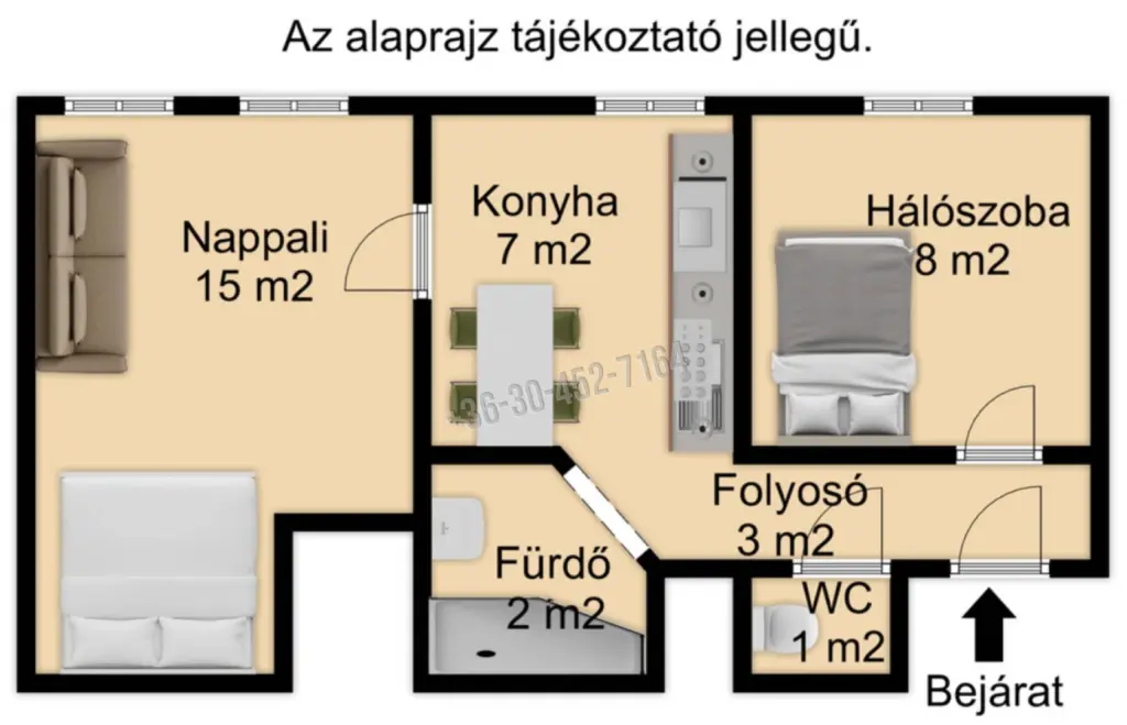 Eladó Társasházi lakás, Budapest X. kerület, Laposdűlő, 36nm, 49900000 Ft