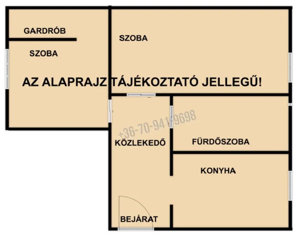 Eladó Társasházi lakás, Dunaújváros, Belváros, Kossuth Lajos utca, 49nm, 41900000 Ft