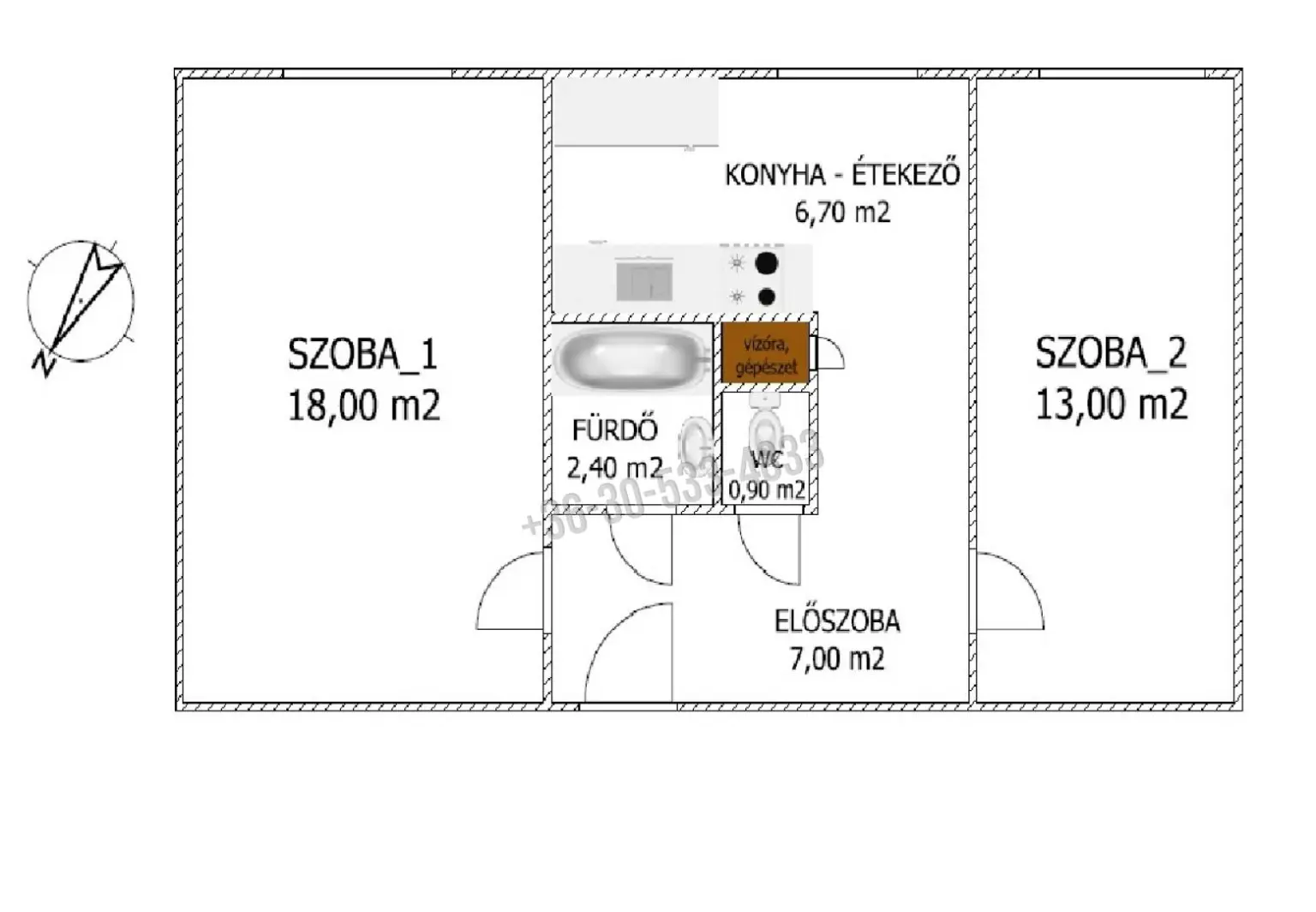 Eladó Panellakás, Szombathely, Derkovits-lakótelep, Rohonci utca, 48nm, 36300000 Ft