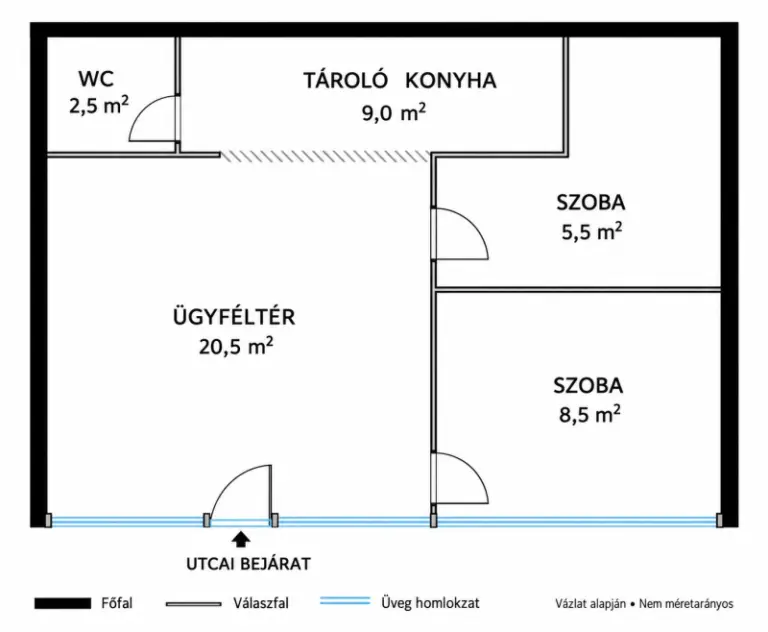 Eladó üzlethelység, Budapest XVIII. kerület, Királyhágó utca, 46nm, 69900000 Ft