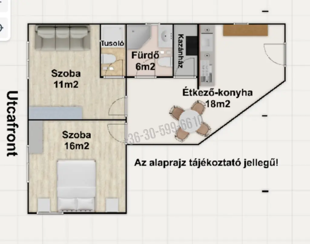 Eladó Társasházi lakás, Mórahalom, Zákányszéki út, 55nm, 49900000 Ft