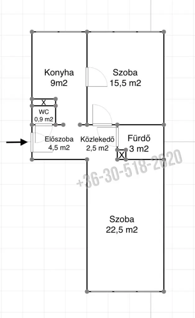 Eladó Panellakás, Vác, Alsóváros, Nagymező utca, 57nm, 56990000 Ft