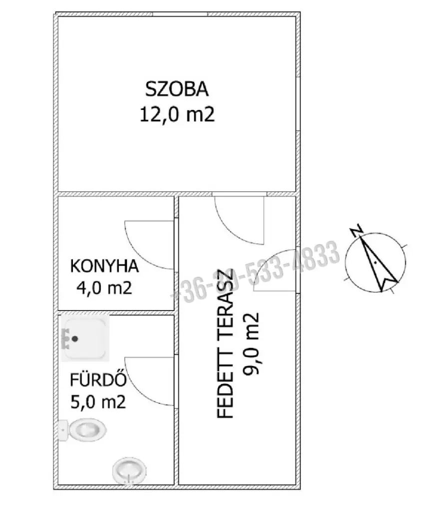 Eladó Üdülő, nyaraló, Szombathely, Nincs megadva, 21nm, 12500000 Ft